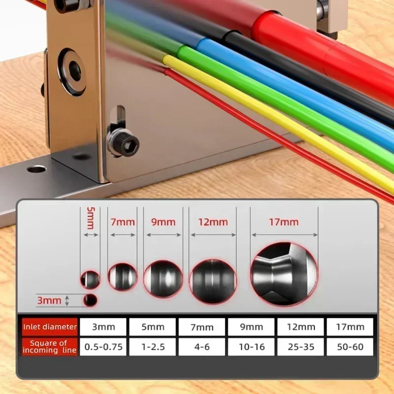Wire Stripping Machine | 0.5-60mm² Capacity | Rust-Proof Blades for Copper Recycling - Thumbnail 3
