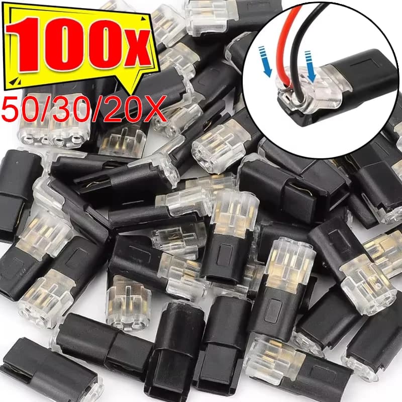 2-Way Waterproof Wire Connectors | Locking Quick-Connect Terminals for Automotive & Marine Use - Thumbnail 2