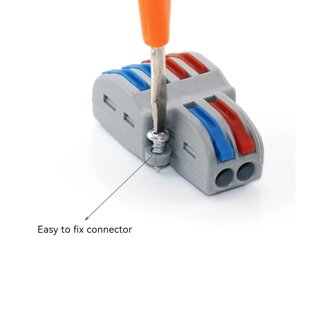Push-In Terminal Blocks | 1-in-5 Out Compact Splitter | Fast Electrical Connectors - Thumbnail 2
