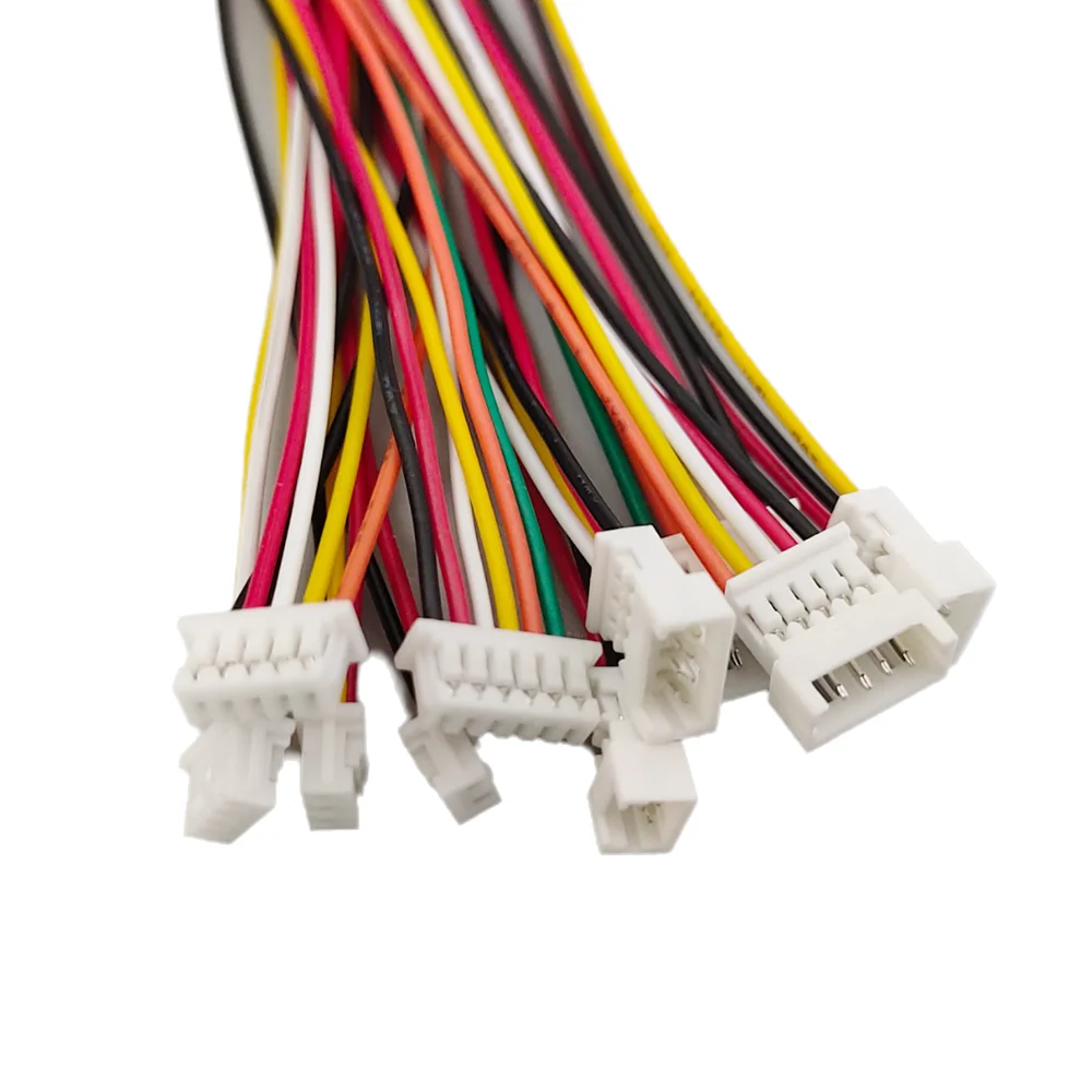 1.25mm Micro Connector Kit | 5-Pair Set with 10cm Cables | 2-6 Pin Male & Female Plugs - Thumbnail 2