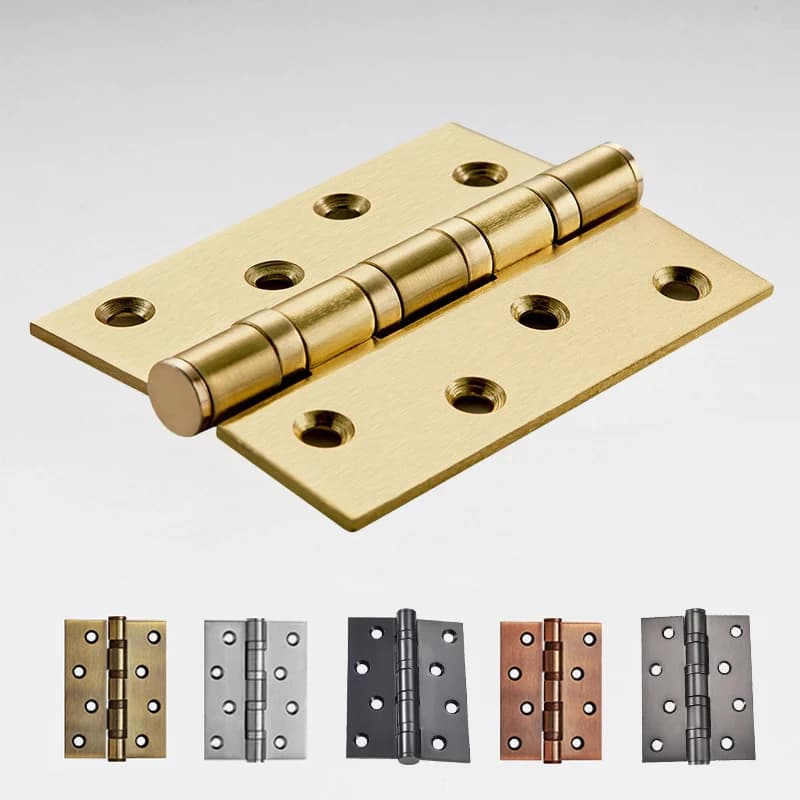 Duty 4 Inch Door Hinges | 3mm Thick Stainless Steel | Mute Bearing for Strong Load - Thumbnail 2