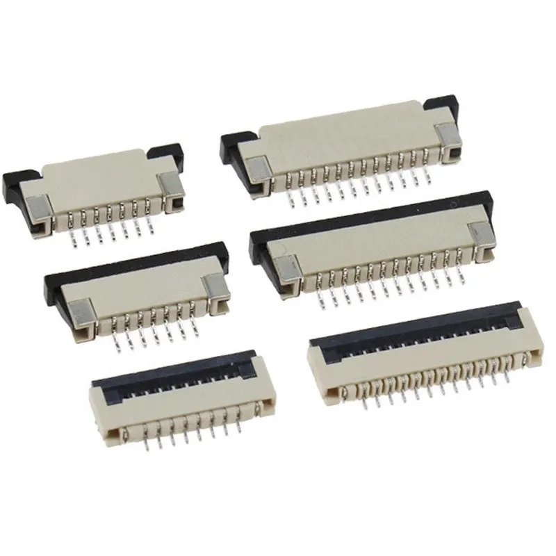FPC/FFC Connector Set | 0.5mm & 1.0mm Pitch | Flip-Lock Socket for Flat Ribbon Cable - Thumbnail 4
