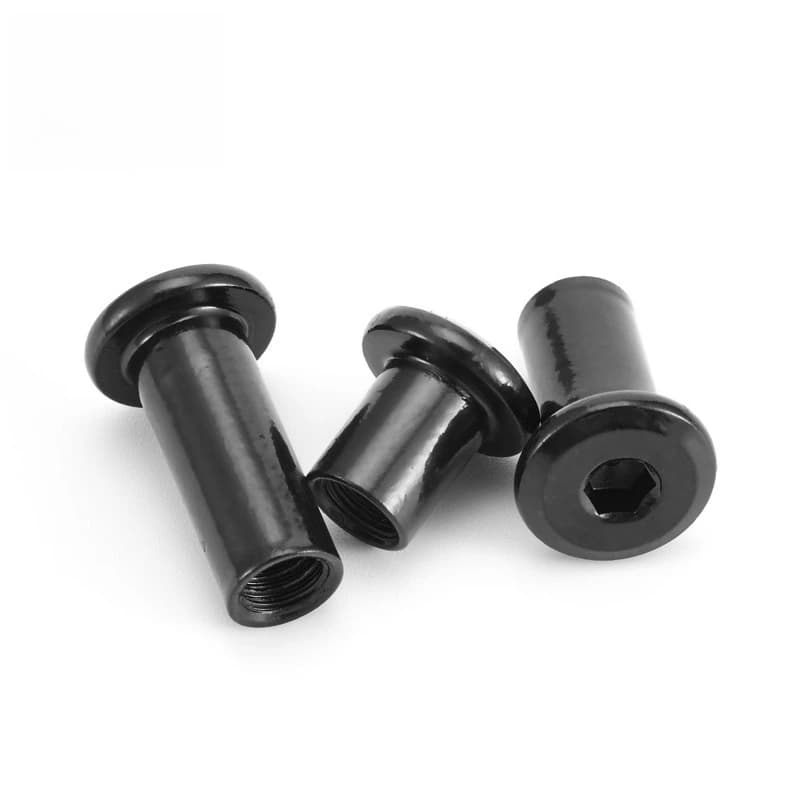 Stainless Steel Cap Nuts | M2-M6 Flat Head Hex Socket | Premium Furniture Joint Insert - Thumbnail 4