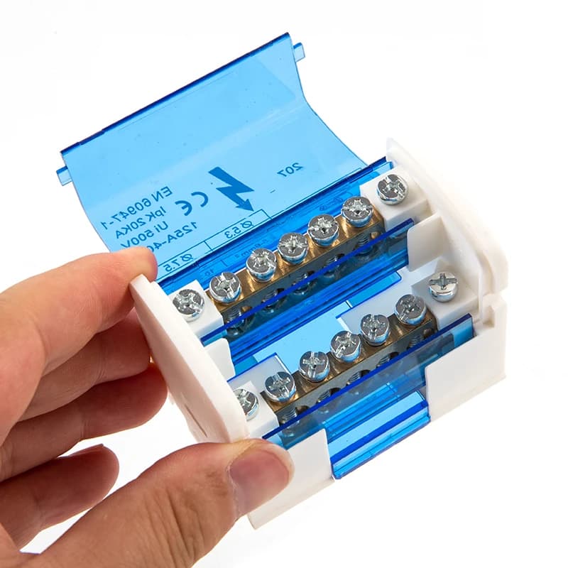 DIN Rail Terminal Block | WKH207 Modular Power Distribution | Secure Connection System - Thumbnail 4