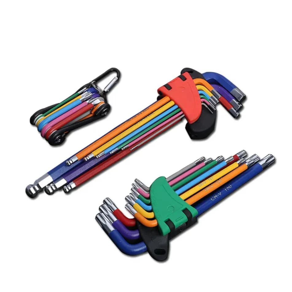 9-Piece Allen Key Set | Long Arm Hex Wrench Kit 1.5-10mm | For Bicycle & Allen Screw Repair - Thumbnail 4