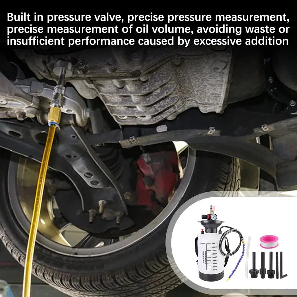 5L High-Pressure Oil Dispenser | 1000 PSI Handheld Gearbox Filler | Quick Refueling Tool - Thumbnail 4