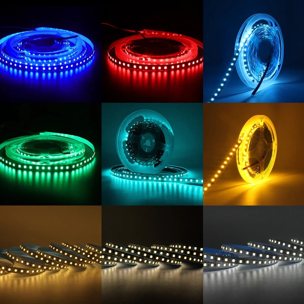 12V LED Strip Lighting Kit | 2835 High-Density 120LEDs/M | RGBY & Warm White for Home Decor - Thumbnail 2