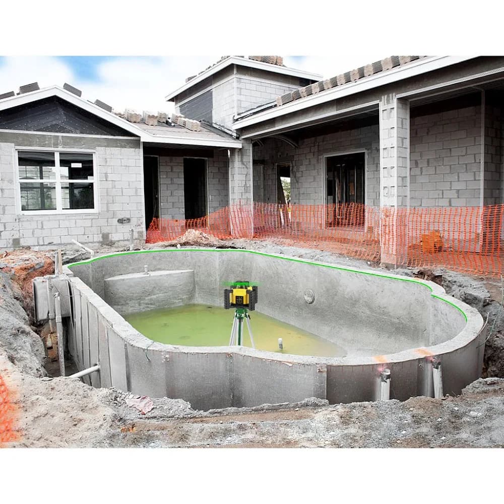 Laser Level | 360° Self-Leveling Green Beam | 5-Speed Scan/Slope Mode with Remote - Thumbnail 4