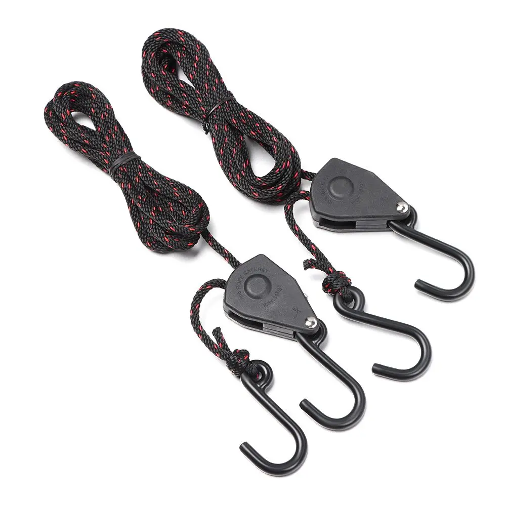 Heavy-Duty Kayak Tie-Down Straps | Adjustable Ratchet System for Secure Bow & Stern Transport - Thumbnail 2