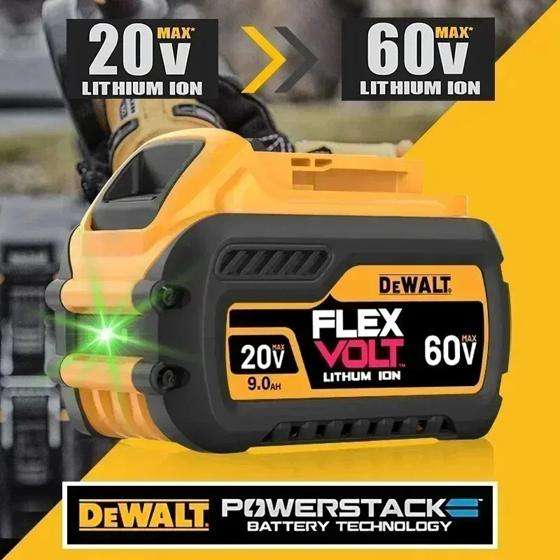 DeWalt 20V/60V MAX Battery | High-Capacity 9.0Ah, 6.0Ah, 5.0Ah Options | DCB209, DCB206, DCB205 - Thumbnail 3