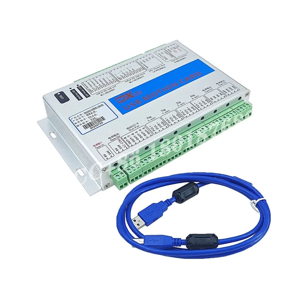 USB Motion Control Card for CNC Machines | 6-Axis Mach3 System | 2MHz Precision for Lathe & Engraving - Thumbnail 4