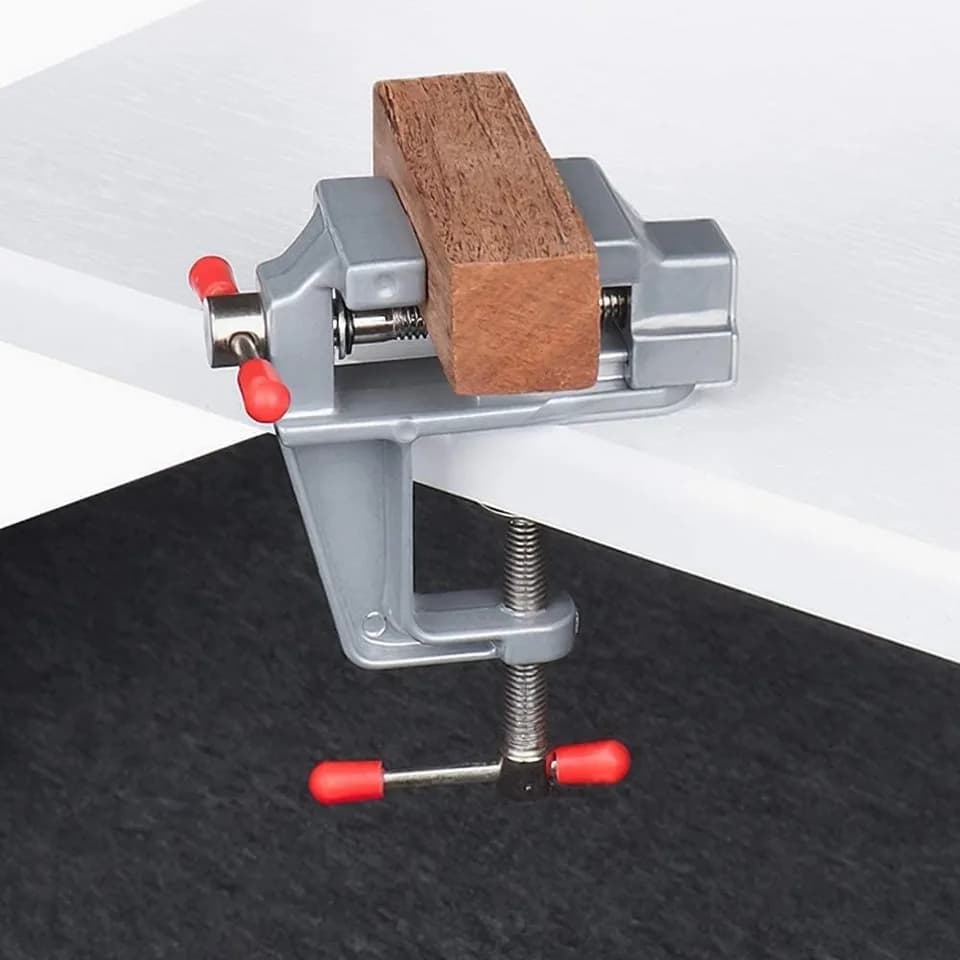 Bench Vice | Hobby Table Clamp | For Jewelry Making & Crafts - Thumbnail 2