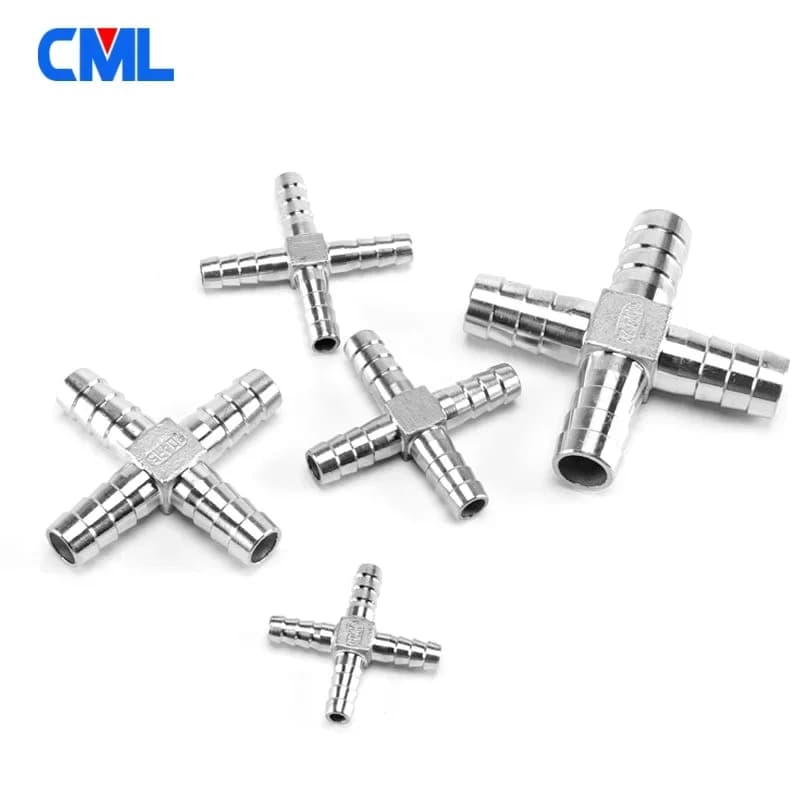 Stainless Steel Hose Barb Fittings | 304-Grade | 6-18mm Sizes | T, Y, Cross & Straight Connectors - Thumbnail 6