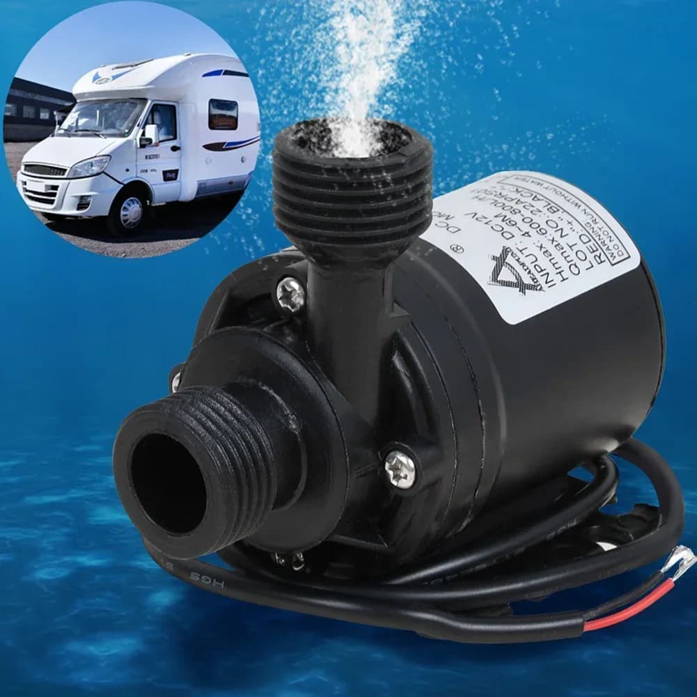 12V Garden Water Pump | IP68 Waterproof High Pressure | 800L/H Brushless Low Noise - Thumbnail 2