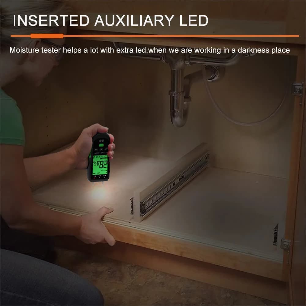 Humidity Meter: Wood Moisture & Wall Hygrometer for Timber & Building Materials - Thumbnail 6