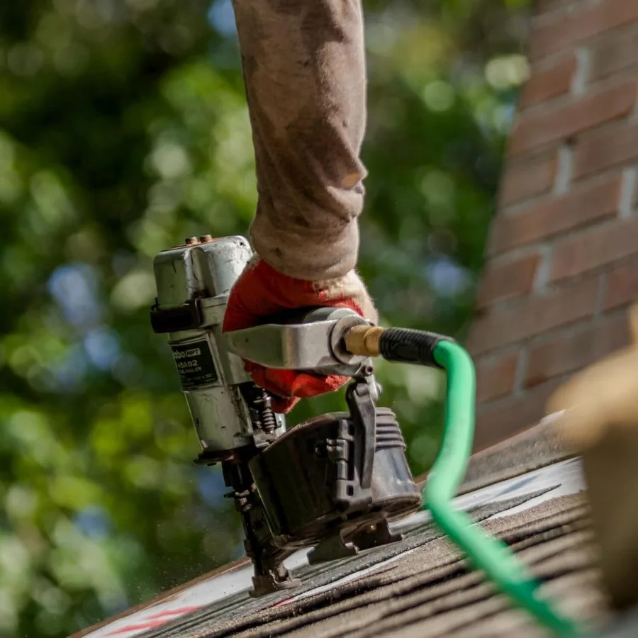 Coil Roofing Nailer | 1-3/4 Inch with Bonus Impact Driver Kit | Integrated Pneumatic System - Thumbnail 4