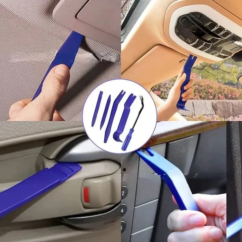 Audio Disassembly Kit | 10-Piece Panel Trim Removal Tool Set | Prying Tool & Nail Puller for Auto Install - Thumbnail 4
