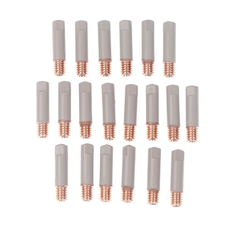 MIG Welding Contact Tips & Nozzle Kit | 0.8mm & 1.0mm | 25mm M6 | Anti-Spatter Coating - Thumbnail 2