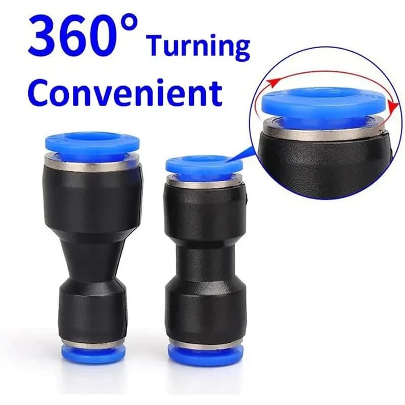 20/100pcs Pneumatic Fittings Plastic Connector PU 4mm 6mm 8mm 10mm For Air water Hose Tube Push in Straight Gas Quick Connection - Thumbnail 5