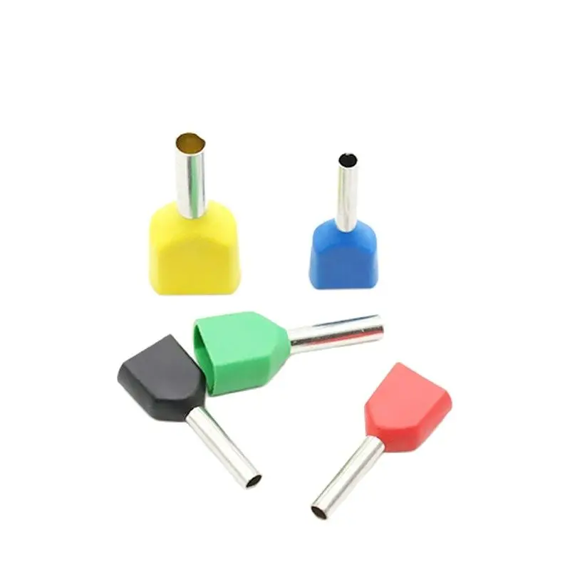 Insulated Ferrules | 100-Piece Red Copper Terminal Set | Secure Wire Connectors - Image 1