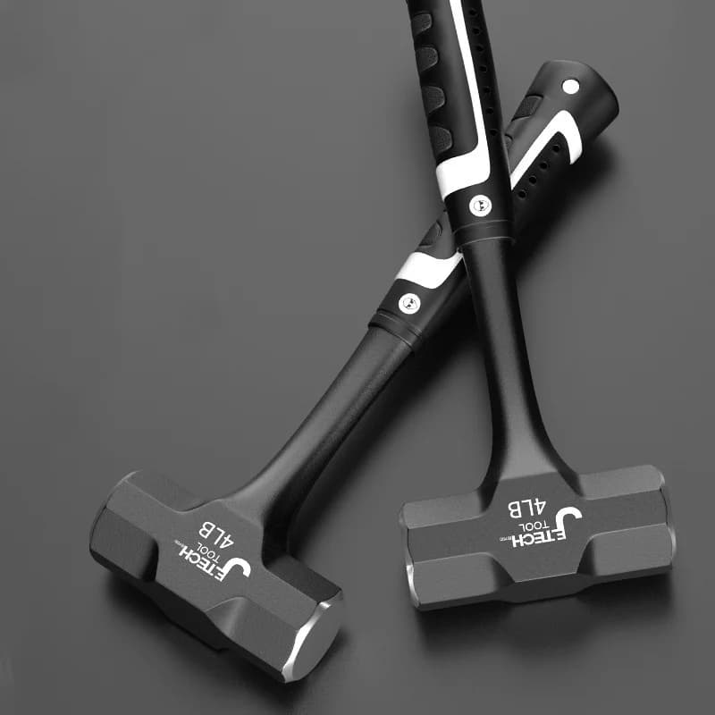 Steel Engineer Hammer | 2LB-3LB Heavy Duty Sledge | Crack Hammer for Building - Thumbnail 2