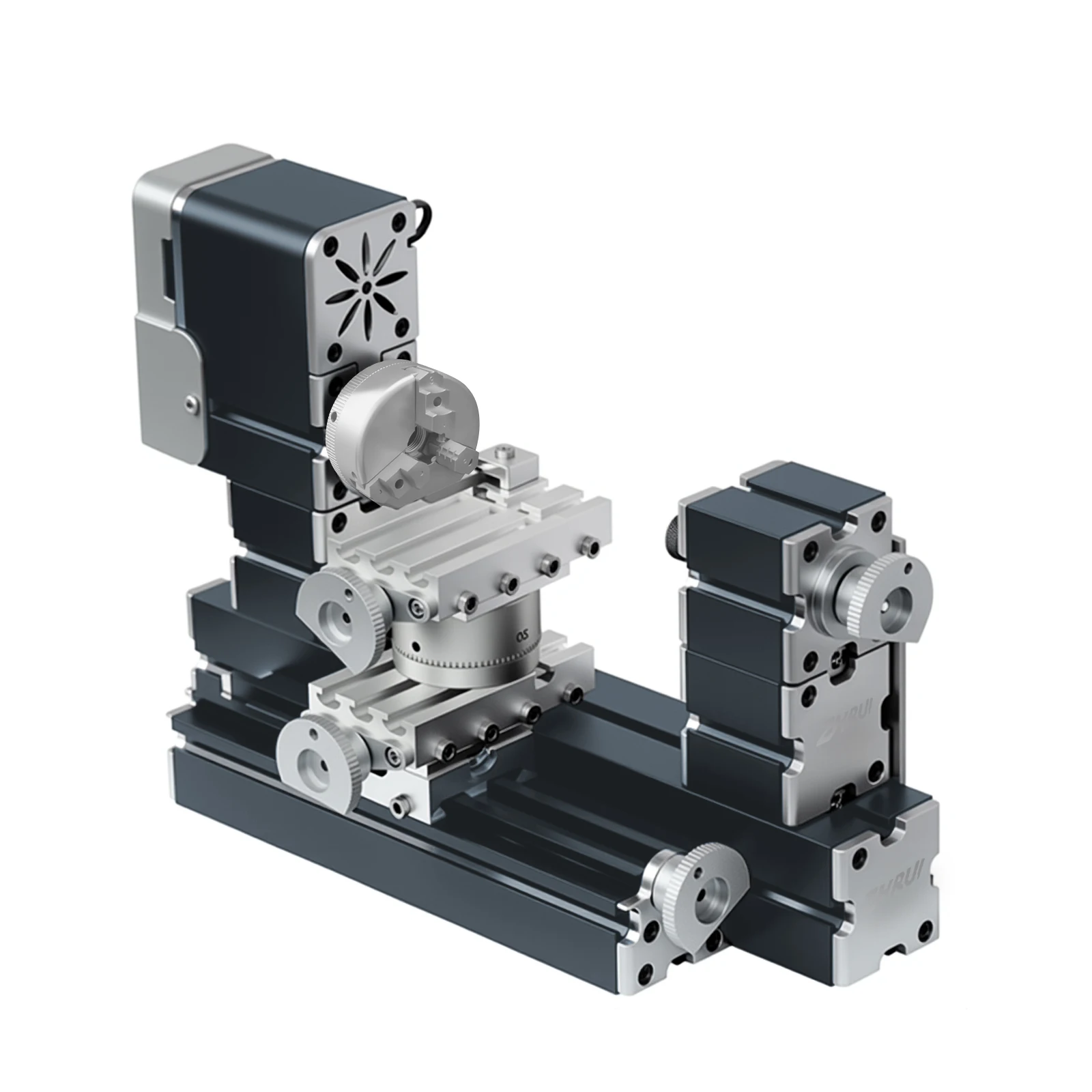 Mini Metal Lathe | 60W High-Power Motor | 12000 RPM for Wood & Soft Metals - Thumbnail 3