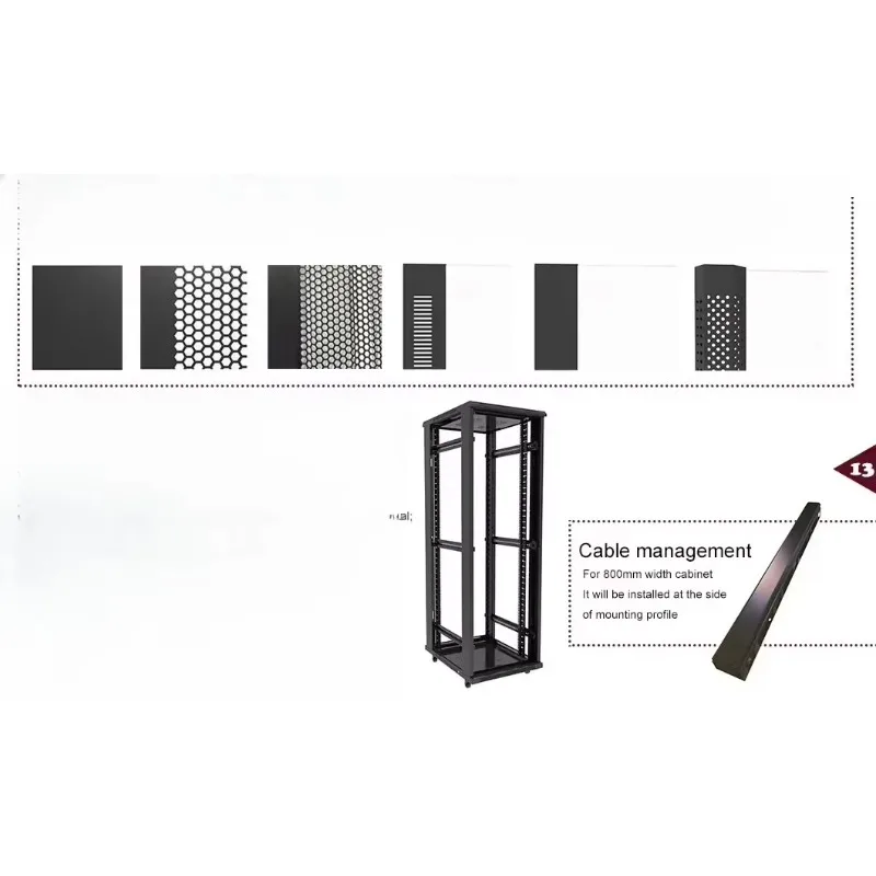 42U Server Rack | 19-Inch Data Center Cabinet | 600x600x1600mm | Heavy-Duty Network Switch Mount - Thumbnail 5