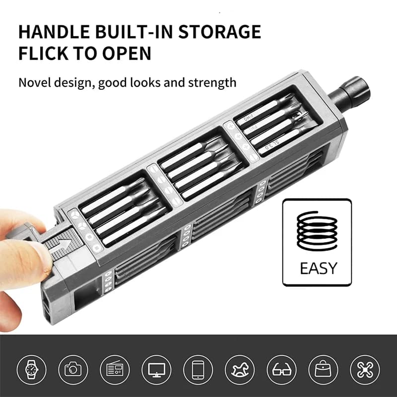Precision Screwdriver Set | 46-in-1 Magnetic Bit Kit for Phone, Laptop & Electronics Repair - Thumbnail 4
