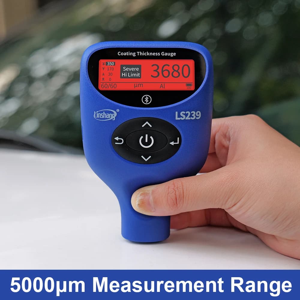 Professional Paint Thickness Gauge | High-Precision Coating Tester | Tri-Color Display - Thumbnail 7