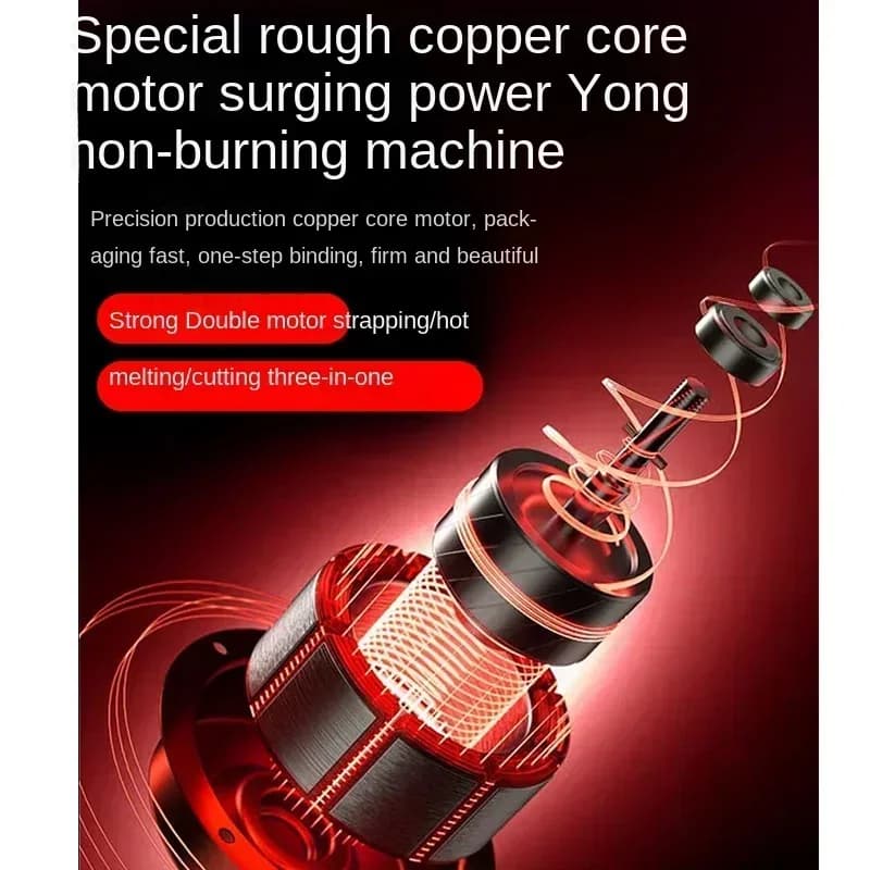 PP Strapping Tool | Electric Welding & Sealing Machine for Secure Carton Packaging - Thumbnail 4