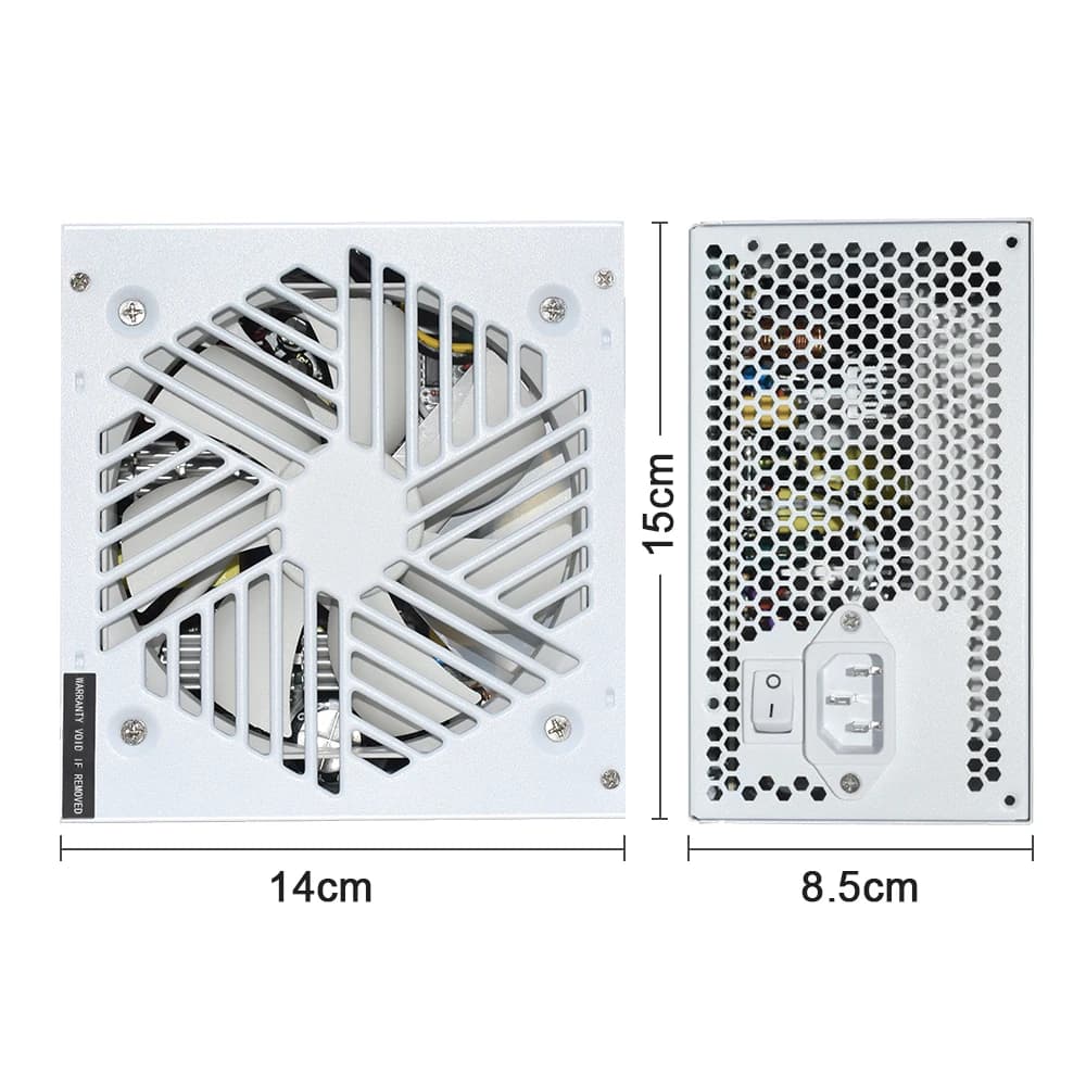 JULONGFENGBAO 110-240V Game Fonte White 850W Fully Modular ATX PSU Computer PC Gamer Power Supply 1000w Watt - Thumbnail 2
