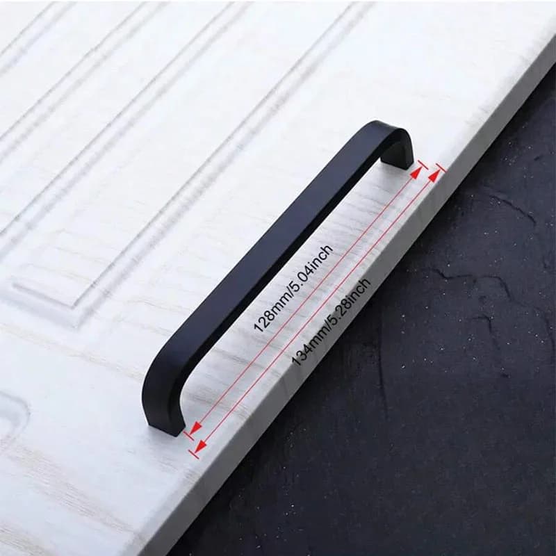 Style Cabinet Pulls | 10pcs Polished Aluminum Alloy | Modern Simple Furniture Hardware - Thumbnail 5