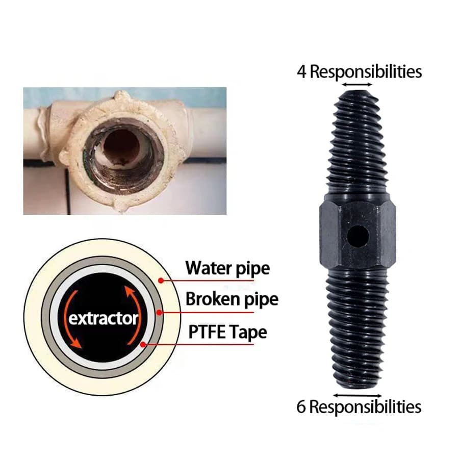 Dual-Head Faucet Valve Puller | Universal 1/2-Inch Tool for Easy Cartridge Removal - Thumbnail 4