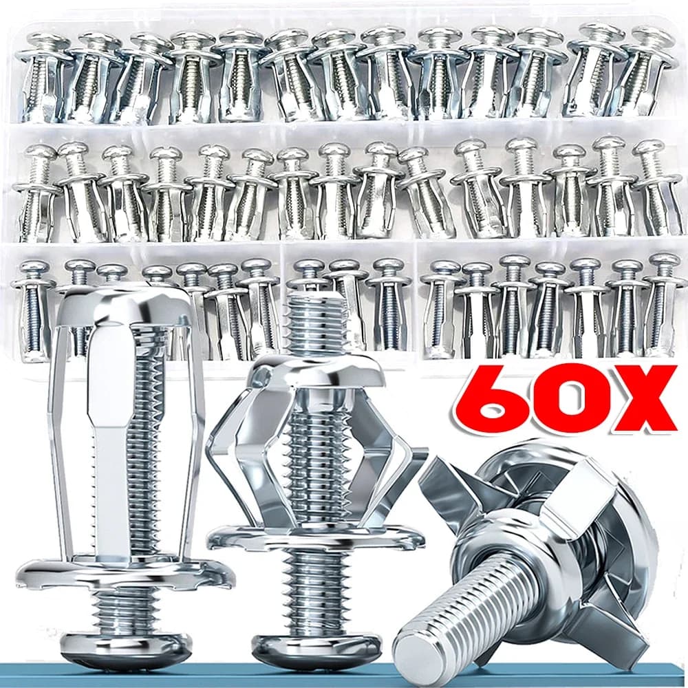 Screw Jack Nuts | Curtain & Board Wall Fasteners | Expansion Plugs & Rivet Lock Bolts - Thumbnail 2