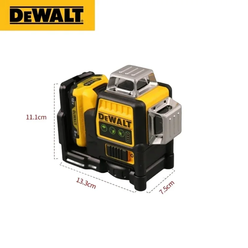 DeWalt DW089LG 3-Sided Laser Level | 360° Green Beam Alignment | 12V Lithium Battery - Thumbnail 3