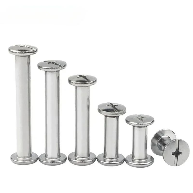 304 Stainless Steel Chicago Screws | M3 M4 Binding Bolts for Leather & Books | 10 Sets Assembling Kit - Thumbnail 5