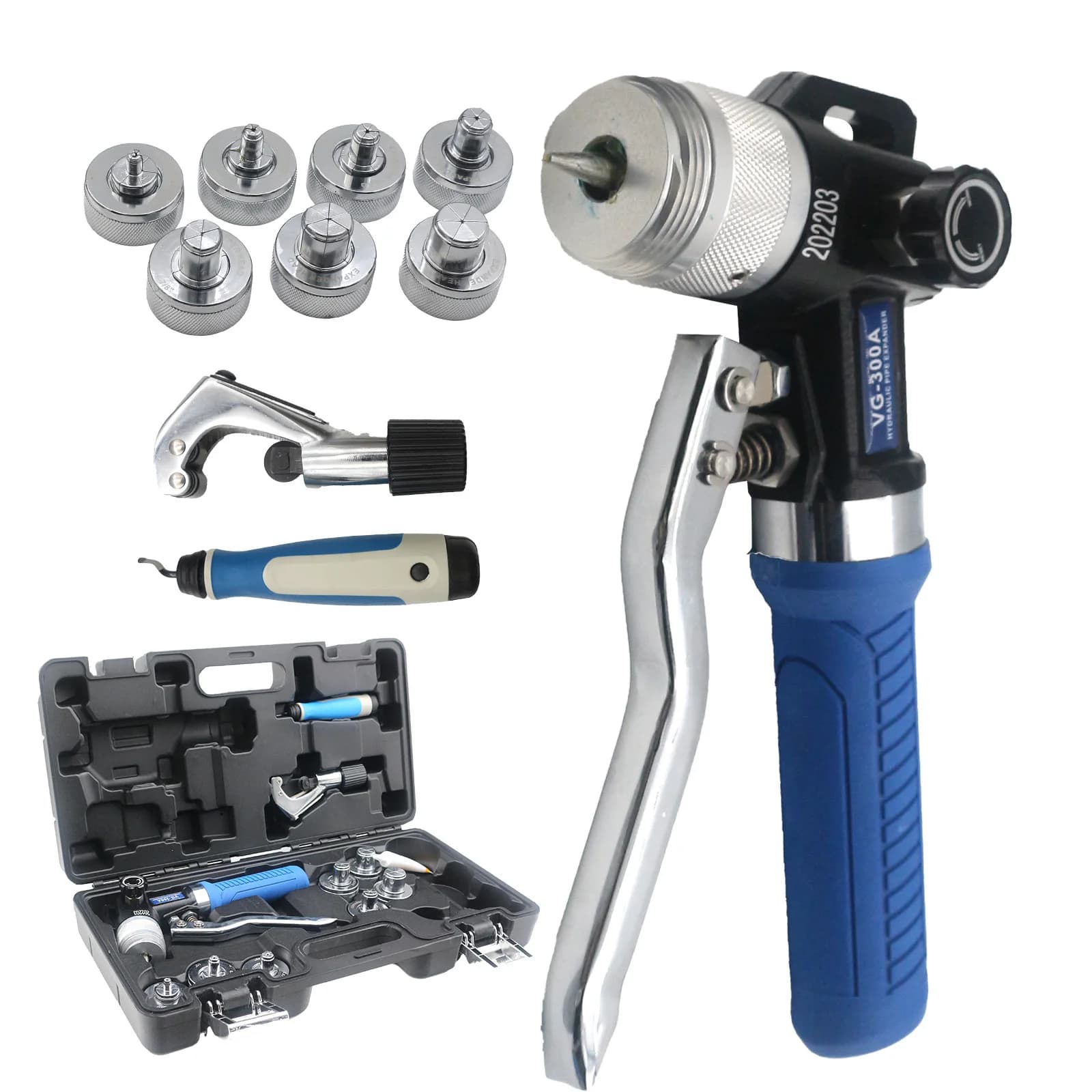 iGeelee Copper Tube Expander Hydraulic Tube Swaging & Expanding Tool Kit Range 1/2\ - Thumbnail 2