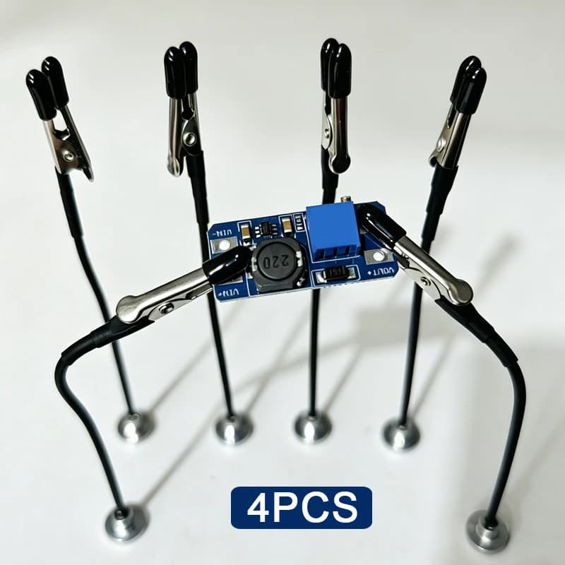 Soldering Third Hand | Magnetic Base PCB Holder | Flexible Arms for Electronics - Thumbnail 6