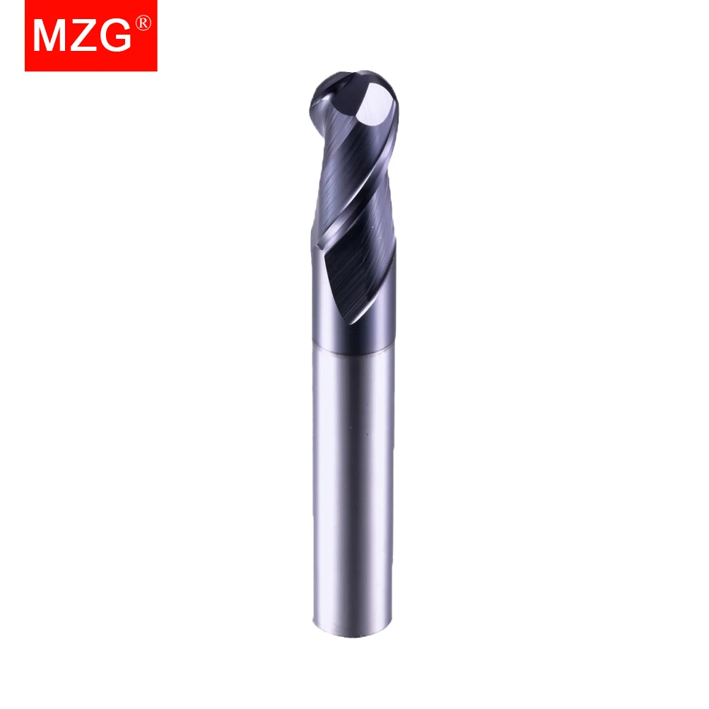 Carbide End Mill | Nano Coated for Hard Steel | 2 Flute Ball Nose Milling Cutter - Thumbnail 5