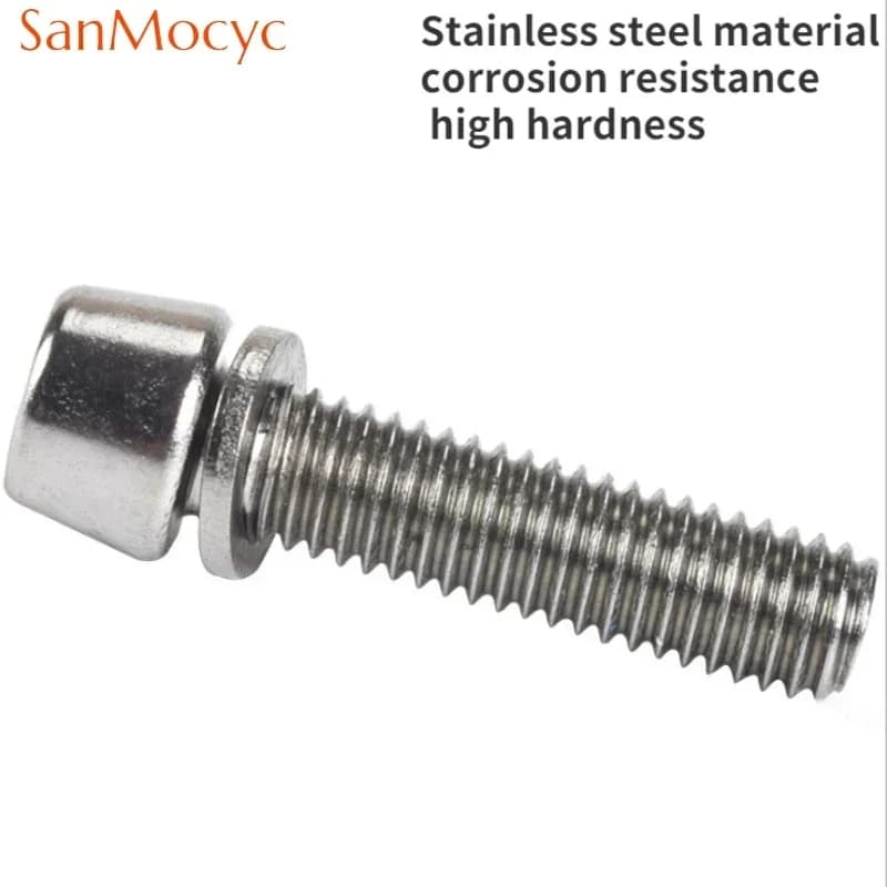 Bike Handlebar Stem Bolts | M5/M6 Hex Screws for MTB Enhancement | High-Performance Bicycle Accessories - Thumbnail 3