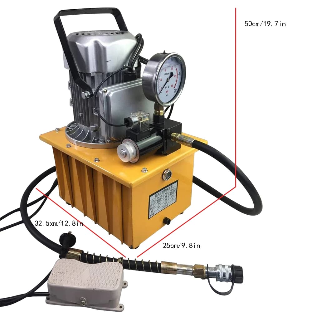 70MPa 750W Electric Hydraulic Pump | 10000 PSI Solenoid Valve Control | Industrial Power Unit - Thumbnail 6