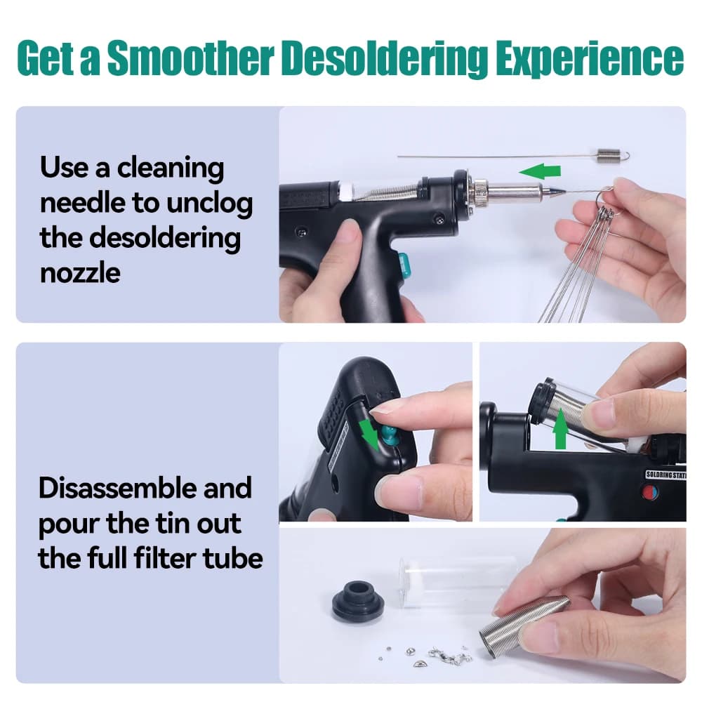 4-in-1 Desoldering Station | Intelligent Hot Air & Suction Gun | YIHUA 948-II - Thumbnail 2