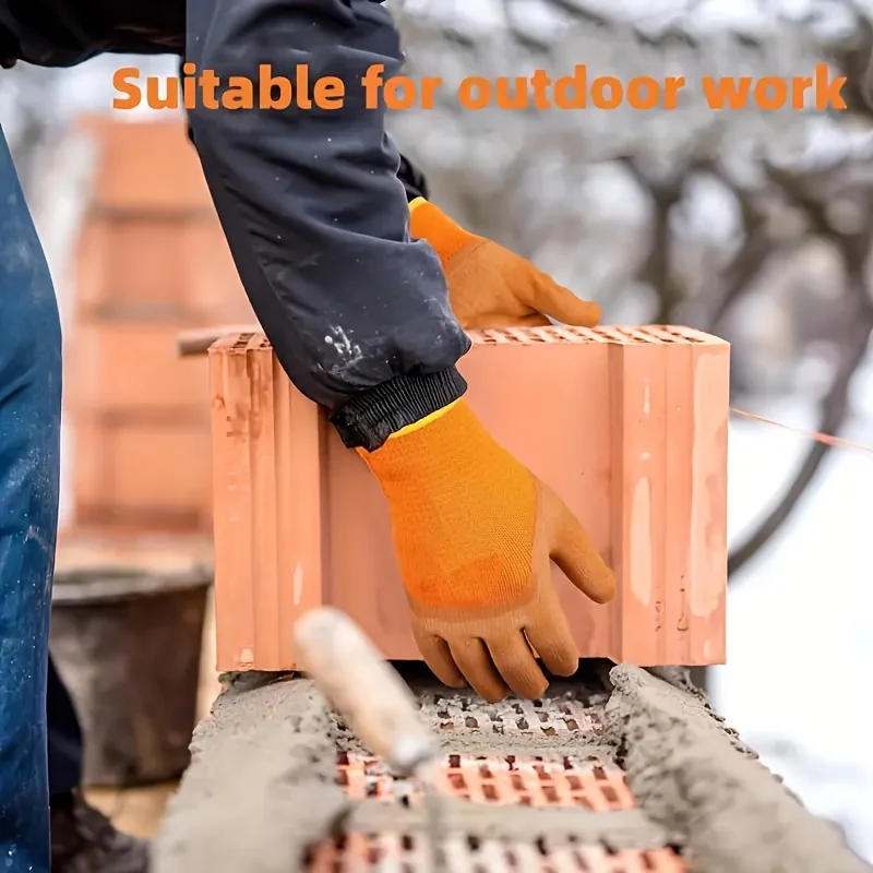 10-Pair Waterproof Winter Work Gloves | Nylon & Lead-Free | Cold Weather Outdoor Work Bundle - Thumbnail 4