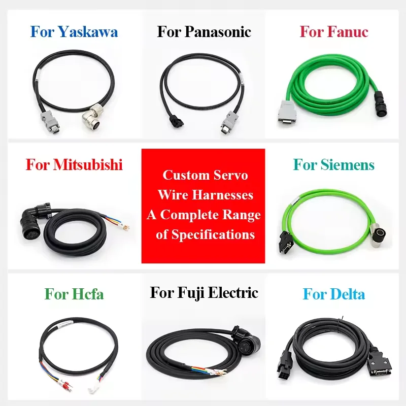 Panasonic-Compatible Servo Motor Encoder Cable | High-Flex Industrial Grade for Automation - Thumbnail 2