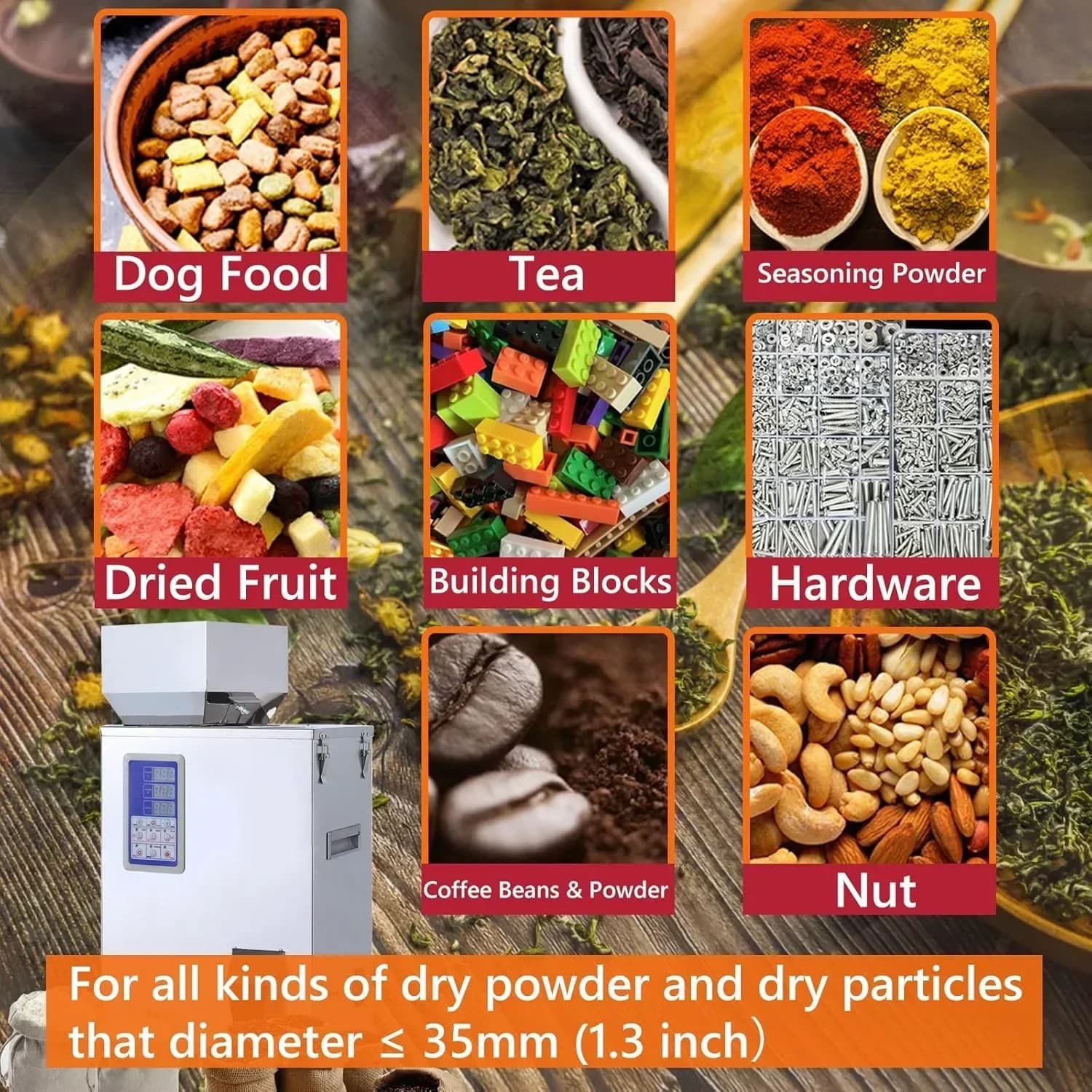 Automatic Powder Filler | Precision Dispenser for Flour, Beans & Glitter | 500g Capacity - Thumbnail 6