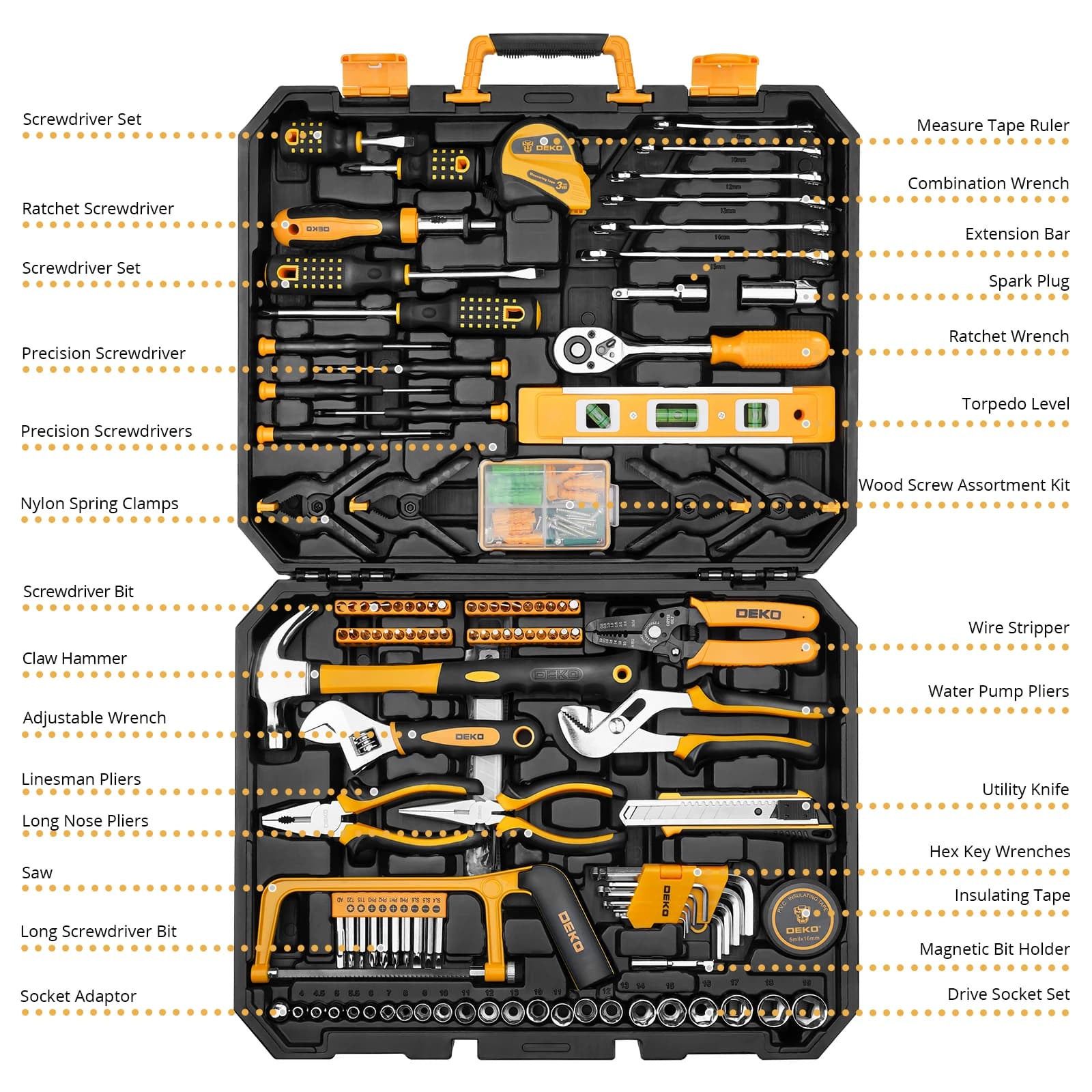 228-Piece Socket Wrench Set | Complete Auto Repair Kit with Durable Storage Case - Thumbnail 3