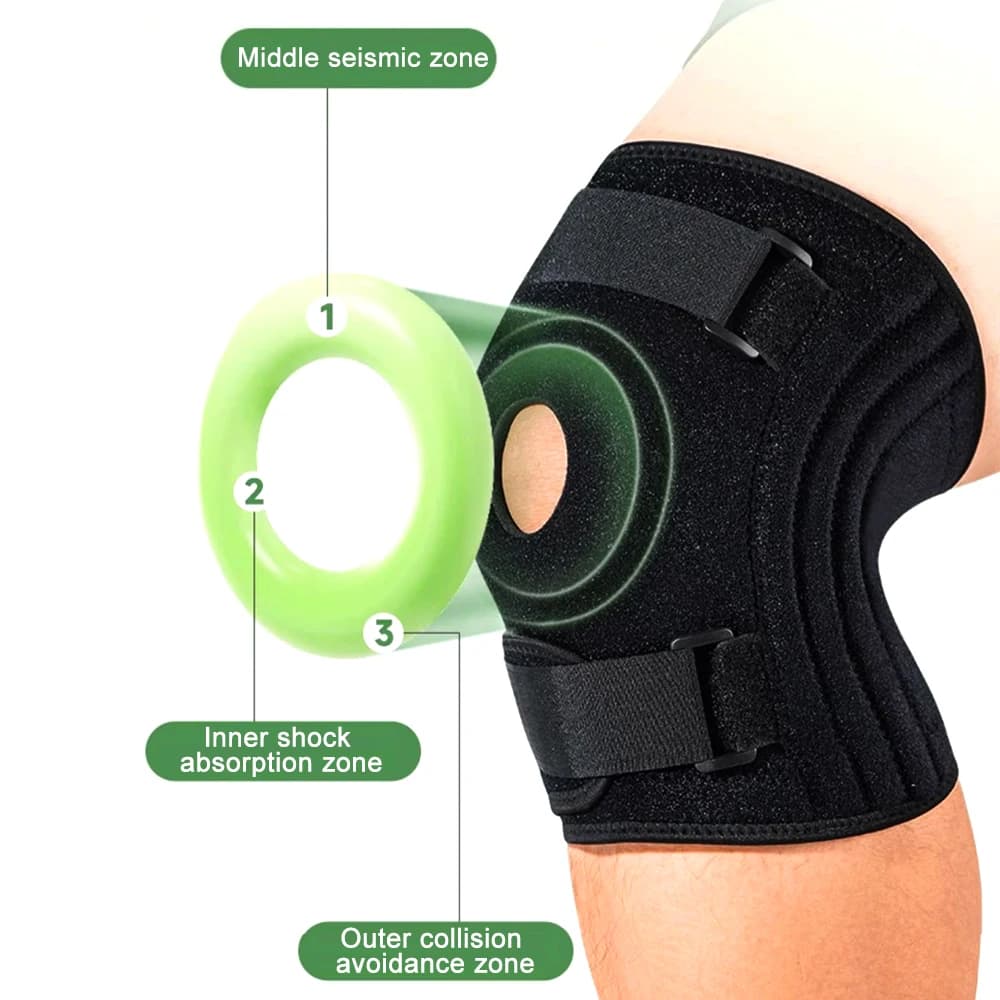 Knee Support Brace | Patella Gel & Side Stabilizers for ACL, Meniscus & Arthritis Relief - Thumbnail 5