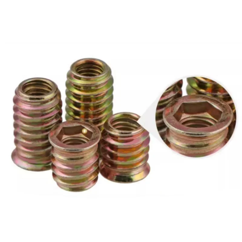 Furniture Insert Nuts | M6 M8 M10 Carbon Steel | Hex Socket Drive Fasteners - Thumbnail 4