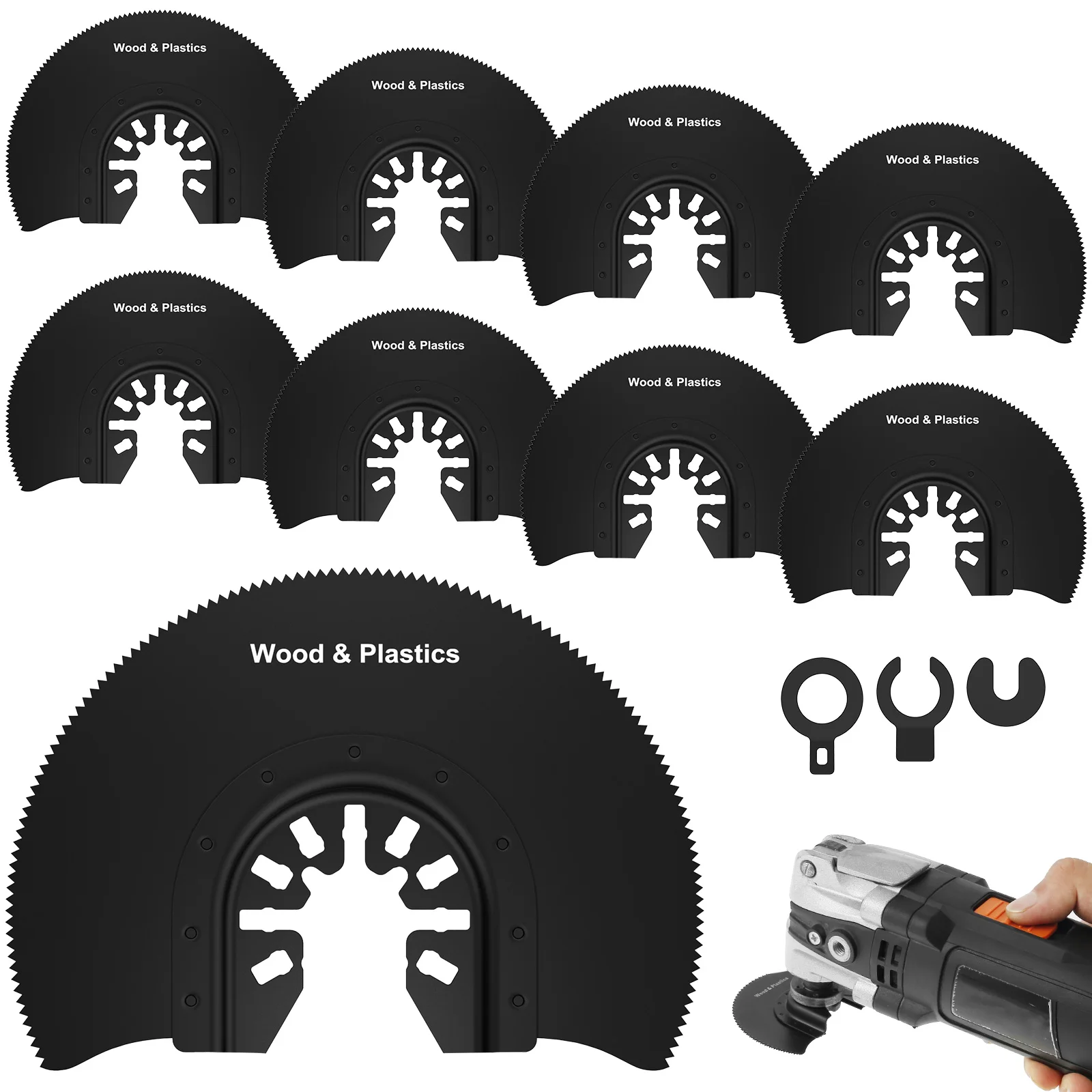 Oscillating Multi-Tool Blade Set | High-Carbon Steel | Wood & Renovation Cutter - Thumbnail 2