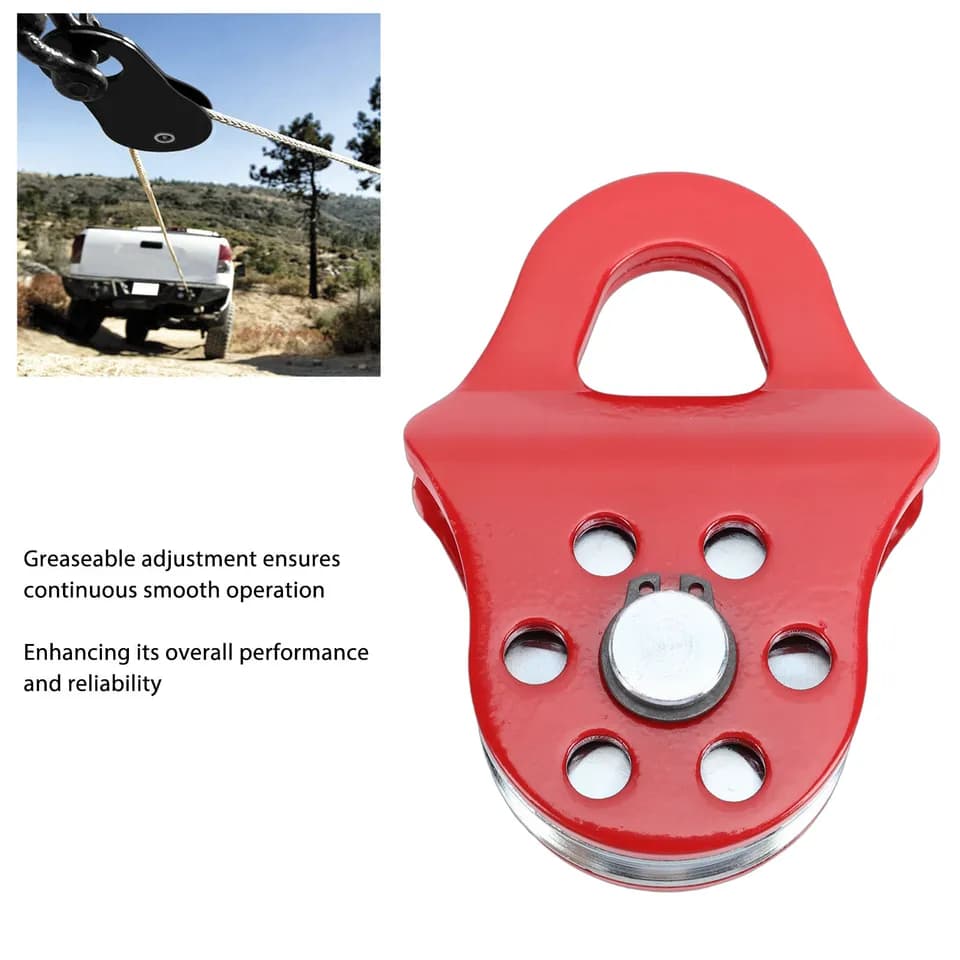 3 Ton Snatch Block | Heavy Duty Recovery Pulley | Truck & Tractor Towing - Thumbnail 5